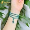 Chuỗi Vòng Tay Lam Ngọc Cuốn Nhiều Vòng 108 Hạt size 5li Hợp Mệnh Cầu Bình An - May Mắn - Sức Khỏe