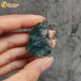  Dây chuyền mặt hồ ly chúa 9 đuôi thủng đá mã não rêu xanh hợp mệnh mộc hỏa hỗ trợ tình duyên may mắn 