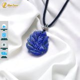  Dây chuyền mặt hồ ly chúa 9 đuôi lệch đùi ngọc lưu ly hợp mệnh thủy mộc trợ duyên may mắn 