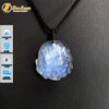 Dây chuyền mặt hồ ly chúa 9 đuôi đá moonstone dáng tròn vọng nguyệt hợp mệnh kim thủy
