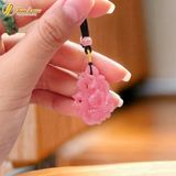  Dây chuyền mặt hồ ly chúa 9 đuôi dáng thủng đá đào hoa hợp mệnh trợ duyên may mắn 