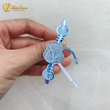  Vòng Tay Hồ Ly Aquamarine Bện Chỉ Handmade Cao Cấp - Tuệ Lâm 