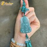  Khánh treo xe ô tô mặt phật mẹ quan âm lam ngọc hợp mệnh may mắn bình an 