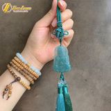  Khánh treo xe ô tô mặt phật mẹ quan âm lam ngọc hợp mệnh may mắn bình an 