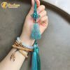 Khánh treo xe ô tô mặt phật mẹ quan âm lam ngọc hợp mệnh may mắn bình an 
