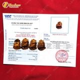 Vòng tay mặt hồ ly chúa 9 đuôi dáng thủng đá mắt hổ nâu vàng bện chỉ may mắn phụ trợ tình duyên 