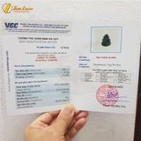  Dây chuyền mặt hồ ly chúa 9 đuôi cuộn dưới ngọc sơn thủy xanh hợp mệnh trợ duyên may mắn 