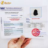  Mặt dây hồ ly chúa dáng dải lụa thạch anh đen bọc bạc S925 hợp mệnh thủy mộc trợ duyên may mắn 