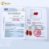  Vòng Tay Handmade Tỳ Hưu Tài Lộc Ngọc Huyết Jadeit Màu Đỏ Cam Hợp Mệnh Hỏa Thổ - Tuệ Lâm 