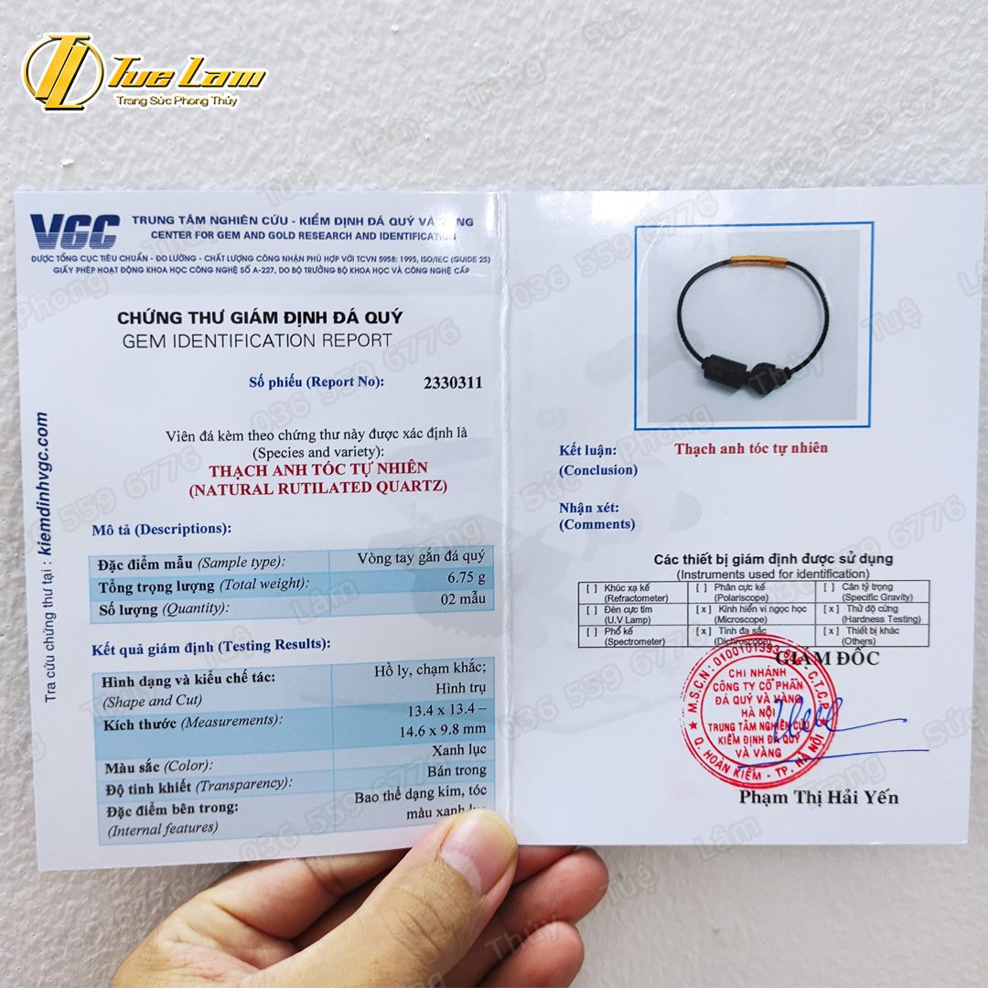  Vòng tay lu thống khắc họa tiết tài lộc mix hồ ly chúa thạch anh tóc xanh hợp mệnh mộc hỏa - Tuệ Lâm 