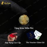  Vòng Tay May Mắn Bện Mặt Hồ Ly Chúa Lệch Đùi  Đá Thạch Anh Tóc Vàng Hợp Mệnh Kim Thổ 