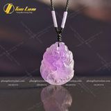  Dây Chuyền Mặt Hồ Ly Chúa Chín Đuôi Đá Thạch Anh Tím Hợp Mệnh Hỏa - Mệnh Thổ, Trợ Duyên - May Mắn - Tuệ Lâm 