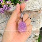  Dây Chuyền Mặt Hồ Ly Chúa Chín Đuôi Đá Thạch Anh Tím Hợp Mệnh Hỏa - Mệnh Thổ, Trợ Duyên - May Mắn - Tuệ Lâm 