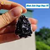  Mặt dây hồ ly chúa dáng dải lụa thạch anh đen bọc bạc S925 hợp mệnh thủy mộc trợ duyên may mắn 