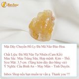  Dây Chuyền Mặt Hồ Ly Chúa 9 đuôi thủng Đá Mã Não Liên Hoa Hỗ Trợ Tình Duyên hợp mệnh 