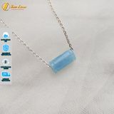  Mặt Dây Chuyền Lu Thống Đá Aquamarine Tự Nhiên Hợp Mệnh Thủy Mang Lại Tài Lộc Thịnh Vượng 