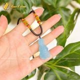  Dây Chuyền Mặt Phật Quan Âm Bồ Tát Đá Aquamarine hợp mệnh Thủy- mệnh Mộc, Bình An May Mắn 