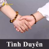  Vòng Tay Đá Mắt Hổ Nâu Vàng 10 Li 