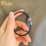  Vòng tay lu thống đá thạch anh tóc đen chạm kim tiền hợp mệnh thủy, mệnh mộc chiêu tài hút lộc, may mắn 