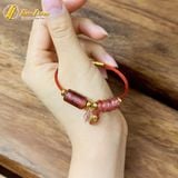 Vòng tay ngũ điếu mix lu thống treo túi tiền thạch anh tóc đỏ tài lộc hợp mệnh may mắn - DIY TUỆ LÂM 