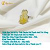  Nhẫn Bạc bọc Hồ Ly Chúa Đuôi Dài Đá Thạch Anh Tóc Vàng  Hợp Mệnh Kim Thổ Trợ Duyên 