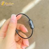  Vòng tay lu thống đá thạch anh tóc đen chạm kim tiền hợp mệnh thủy, mệnh mộc chiêu tài hút lộc, may mắn 