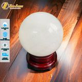  Quả cầu phong thủy đá canxit trắng hợp mệnh kim thủy mang lại sức khỏe may mắn bình an 