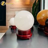  Quả cầu phong thủy đá canxit trắng hợp mệnh kim thủy mang lại sức khỏe may mắn bình an 