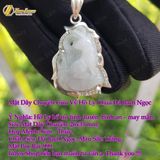  Mặt Dây Chuyền Cửu Vỹ Hồ Ly 9 đuôi dáng thủng Đá Bạch Ngọc Bọc Bạc Cầu Tình Duyên 