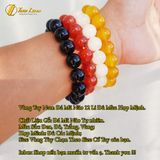  Vòng tay nam đá mã não size 12 li đủ màu hợp mệnh mang lại phú quý bình an 