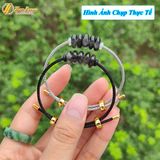  Vòng tay ngũ điếu đá thạch anh tóc đen hợp mệnh thủy mộc chiêu tài lộc hút may mắn 