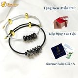  Vòng tay ngũ điếu đá thạch anh tóc đen hợp mệnh thủy mộc chiêu tài lộc hút may mắn 