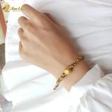  Vòng Chỉ Ngũ Sắc Bi Cầu Dát Vàng 24k 