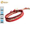 [DIY bracelets] Vòng Tay Set 3 Vòng Chỉ Tây Tạng Tông Đỏ Tươi Đỏ Đô Ngũ Sắc - Tuệ Lâm