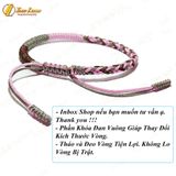  Vòng tay chỉ bện handmade tibet đa sắc phong cách may mắn - Tuệ Lâm 