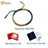  Vòng tay chỉ may mắn màu trắng bện kiểu tibets đối xứng xen kẽ mang lại bình an - Tuệ Lâm 
