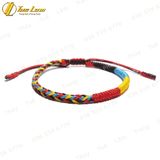  Vòng Tay Giá Rẻ Bền Đẹp Dây Chỉ Bện Handmade Kiểu Tibet 4 Màu May Mắn Bình An - Tuệ Lâm 