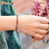 Vòng Chỉ Ngũ Sắc Tây Tạng Nút Hạt Size To Bện Handmade SoLe  May Mắn - Tuệ Lâm 