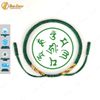 Vòng chỉ may mắn xanh rêu bện hai đầu ngũ sắc kiểu tibets bình an, hợp mệnh - Tuệ Lâm