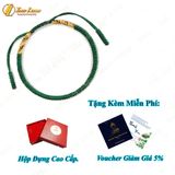  Vòng chỉ may mắn xanh rêu bện hai đầu ngũ sắc kiểu tibets bình an, hợp mệnh - Tuệ Lâm 