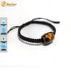  Vòng chỉ may mắn bện handmade lu thống đá mắt hổ màu nâu vàng hợp mệnh kim thổ 