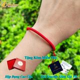  Vòng tay may mắn nữ chỉ đỏ tươi cao cấp bện kiểu tây tạng hai đầu ngũ sắc hợp mệnh - Tuệ Lâm 