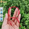 Vòng tay may mắn nữ chỉ đỏ tươi cao cấp bện kiểu tây tạng hai đầu ngũ sắc hợp mệnh - Tuệ Lâm