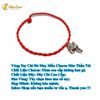  Vòng tay chỉ đỏ may mắn mix charm mèo thần tài titan bình an - Tuệ Lâm 