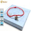 Vòng tay chỉ đỏ may mắn mix charm mèo thần tài titan bình an - Tuệ Lâm
