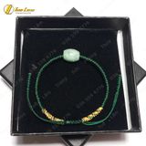  Vòng tay chỉ may mắn bện handmade lu thống ngọc sơn thủy hợp mệnh tài lộc bình an 