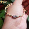  Vòng tay chỉ ngũ sắc tây tạng may mắn mix charm ống trụ khắc chú bình an 