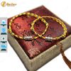 Vòng tay chỉ ngũ sắc may mắn mix charm ống trụ khắc chú bình an -Tuệ Lâm