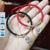 Vòng tay chỉ đỏ bện chỉ ngũ sắc may mắn kiểu vòng tay tây tạng charm OM -Tuệ Lâm 