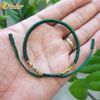  Vòng chỉ may mắn xanh rêu bện hai đầu ngũ sắc kiểu tibets bình an, hợp mệnh - Tuệ Lâm 